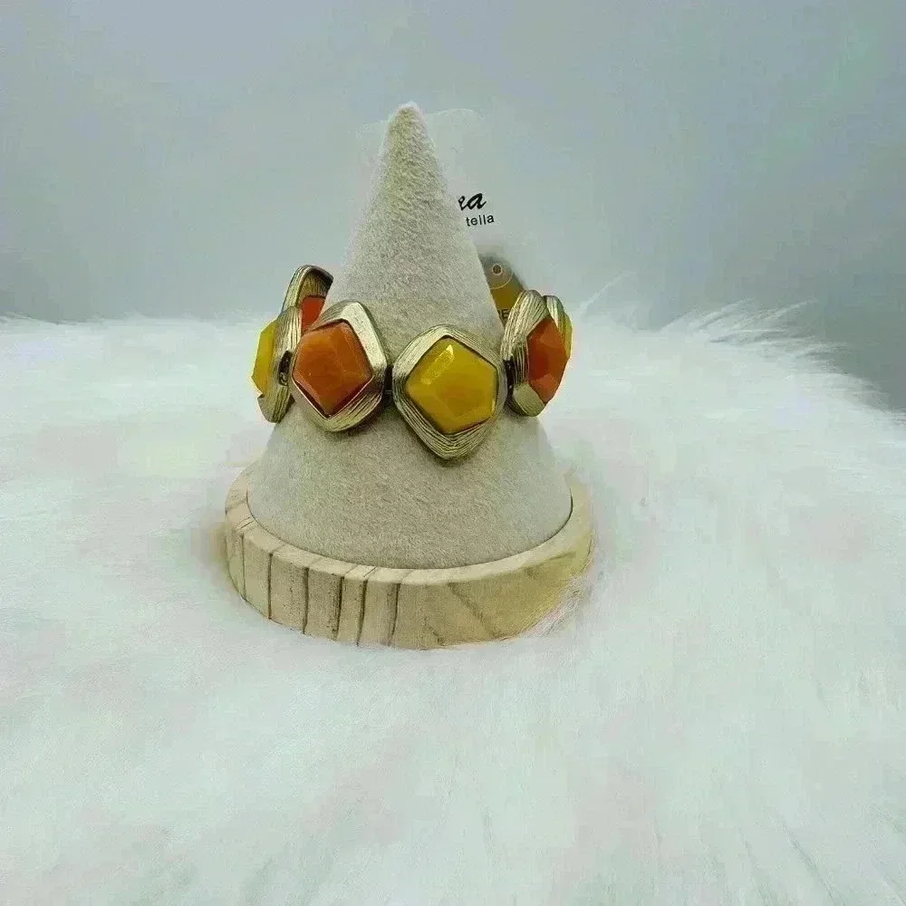 Orange Tones chunky Statement Bracelet 203